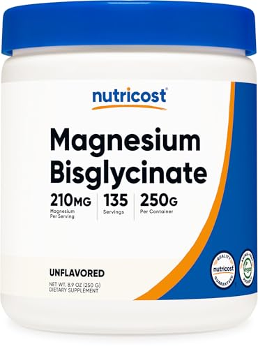 Nutricost Nutricost Magnesium Bisglycinate Powder (Unflavored) 250 Grams, Vegan sold by Nutricost - Amazon Seller - US