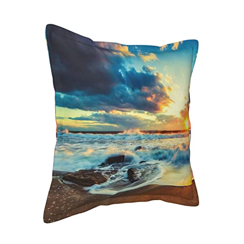 Coussin cuir plage 45x45 cm pour raviver un canapé terne et sans vie