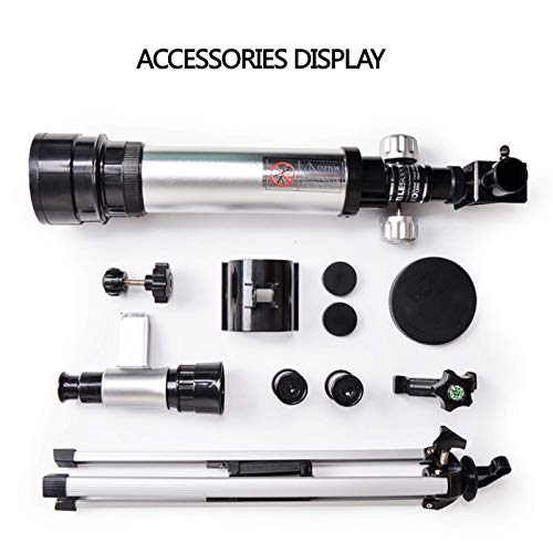 Telescopio 50mm Refractor para Astronomía con Trípode Ajustable miniatura 7