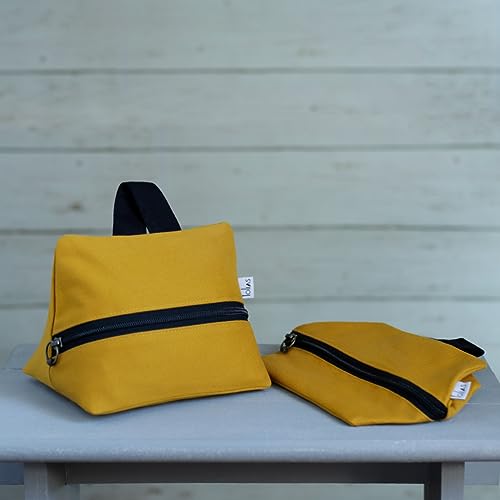 Peso de Porta de Sarja Moderno e Elegante Amarelo Mostarda