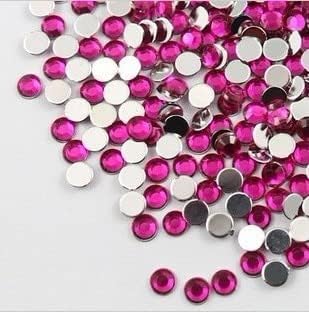 Miniatura 1 de Verzending! 10000 stkspartij Top kwaliteit 0.197in Cerise Roze plaksteen acrílico Rhinestone gema voor Doek School Decor MedeplichtigeGema de gemas