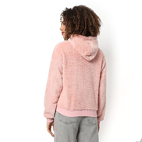 Image of Campus Sutra Women's Cotton High Neck Sweatshirt
