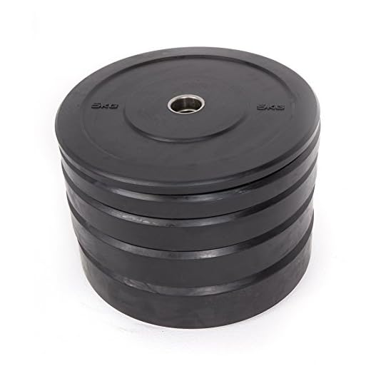 AMAYA SPORT Disco Bumper Black Rubber - 10 kg, Disco de Peso Olímpico Negro de Goma, adaptado a Cross Training, Halterofilia, Power Lifting, Aumento Musculatura