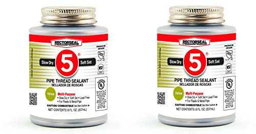 Rectorseal 25551 8-Ounce No. 5 Pipe Thread Sealant (Tw? P?ck)