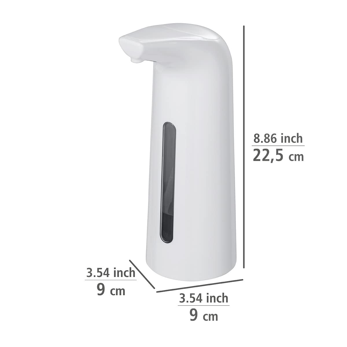 Larino, dispenser automatico per sapone e disinfettante, a infrarossi, dosatore automatico e disinfettante, 0,4 l