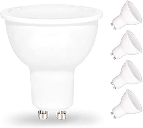 Miniatura 9 de MODOAO Bombillas LED GU10 LED COB Bombilla de inundación de 5.5 W, 110 V, iluminación de pista, regulable, haz de 120, 4 paquetes (blanco frío)