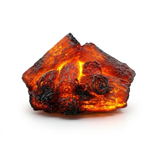 Faux feu de camp LED sans flamme avec effet de flamme vacillante, bûches artificielles sans chaleur pour cheminée, décoration intérieure et extérieure pour Halloween, Noël