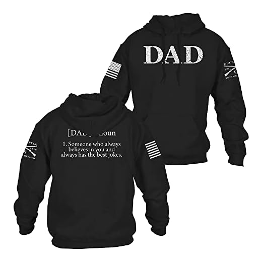 Grunt Style Dad Defined Hoodie (Black, X-Large)