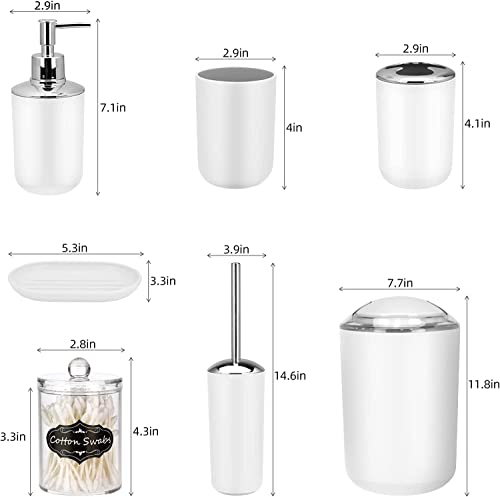 Accesorios para baño blanco 17 Imagen adicional