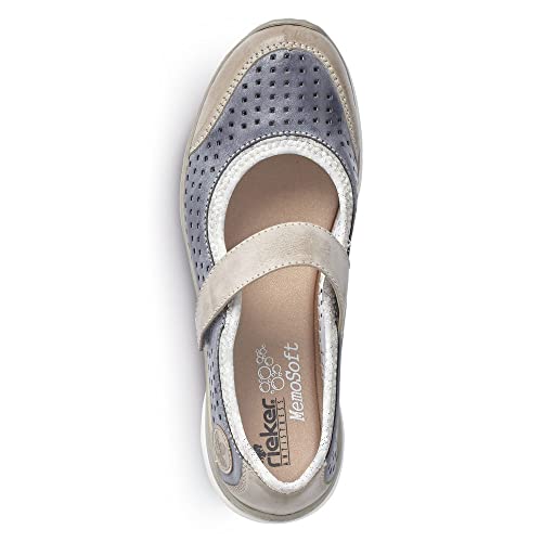 Image of Rieker NikitaB5 Sneaker Womens Slip On 37 M EU BlueSteel