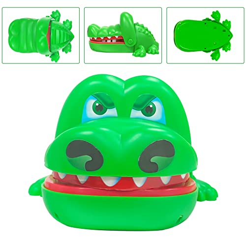 OPEIXSAYKOC Krokodil Spiel Croco Doc Spiel Spielzeug Krokodil Zähne, krokodil Spielzeug Set, Geschicklichkeitsspiel, Spaß Mund Finger beißen Familienspiel für Jungen und Mädchen