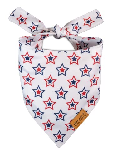 Willow Creek Pet Apparel Bandana Scarf For Dogs & Puppies | 4Th Of July 2 Pack | Dual Layered Durable Fabric |Cute & Modern| All Breeds | Boy & Girl | Adjustable Small, Large, & X-Large (Large) #TOP4