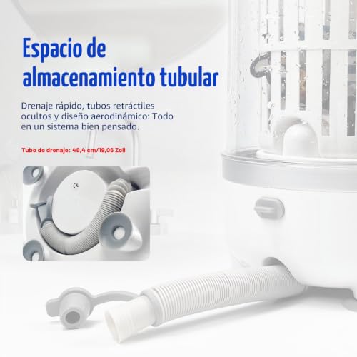 Mini lavadora portátil 3L para ropa interior recargable con secadora pequeña HP909 5