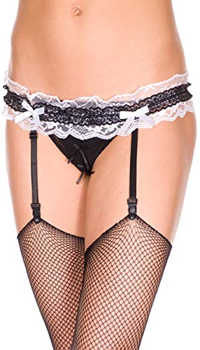 Image of ToBeInStyle Women's Lace Classic Elegant Sheer Garter Belt
