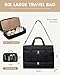 LOVEVOOK Large Travel Duffle Bag, Weekender Bags for Women With Shoe Compartment, Overnight Hospital Bag For Women Labor Delivery, Carry on Bag Personal Item Travel Bag, Yoga Gym Duffel Bag, Black