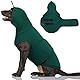 Hjumarayan Hundepullover mit Hoher Kragen, Beruhigungsweste für Hunde, Anti Stress Weste mit Ohrenschutz, Dehnbarer Hundejacke Bequemer Hundeweste für Feuerwerk Donner Sirenen, Dunkelgrün L