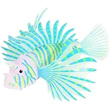 HEEPDD Artificial Glowing Lion Fish Luminous Fake Fish Aquarium Fish Landscape Ornament Simulation Animal DecorationBlue