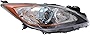 For Mazda 3 Sedan/Hatchback 6 Speed 2012-2013 Headlight Assembly Unit Halogen Passenger Side CAPA Certified MA2519143C