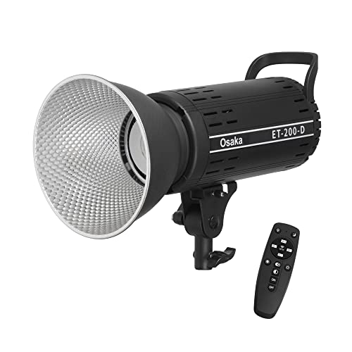 Image of Osaka ET 200D Dual Color (Warm + White) 3200K-5600K Includes 9FT Light Stand Continuous Video Light with Bowens for YouTube Video Recording, Wedding, Outdoor Shooting (Remote Included)
