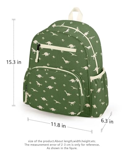 Image of atgark Corduroy Toddler Backpack for Girls Boys: Preschool Kindergarten Backpack - Cute Kids Backpacks for Girls Boys