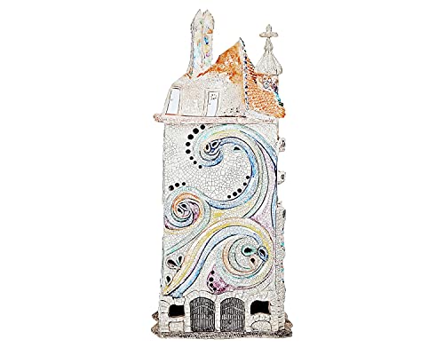 Midene Ceramic Art Tealight Candle Holder Room Decoration Handcrafted Collectible Miniature Light House Casa Batllo By Antoni Gaudí In Barcellona, Spain E250N* #TOP6