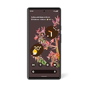 Google Pixel 6 – Android 5G smartphone zonder simlock met 50 megapixel camera en groothoeklens – [128 GB] – Stormy Black