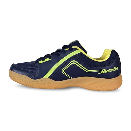Aivin Booster Court Badminton Shoe |Non Marking Badminton Shoe | Lightweight & Durable Badminton Shoe | Also Perfect for Squash, Table Tennis, Volleyball, Basketball & Indoor Sports For Men & Women (Navy/Yellow, UK Footwear Size System, Adult, Men, Numeric, Medium, 8) 6 41MED4Pt1cL