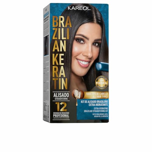 Kareol Set de Peluquería Alisado Brasileño Brazilian KERATIN Hidratación Profunda 6 Piezas