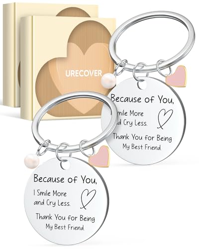 Christmas Stocking Stuffers Gifts for Friends Women Gift for Women Best Friendship Keychains for Sister Girls Bestie Unique Birthday Gadgets Ideas Heartfelt Present Keychain for Valentine Graduation