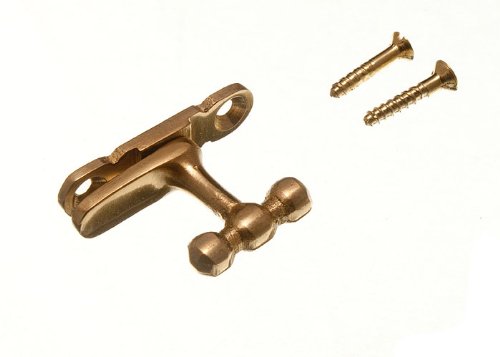 Loquet de vitrine en laiton poli pour bloquer portes de meuble vacillantes