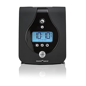 Sound Oasis Tinnitus Sound Therapy System, 24 Dr. Developed Sounds, Manage Tinnitus, Sleep Enhancement Lulls You to Sleep, Ear Ringing & Noise Relief, Privacy, Alarm w/Chime, Auto-Off Sleep Timer