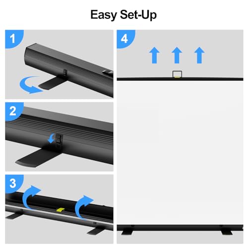 Image of EMART 58x74in Collapsible White Screen Backdrop Portable Chroma Key Panel