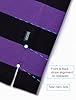 Zengjo Striped T Shirts for Men Round Neck (Purple Black,XXL) #3