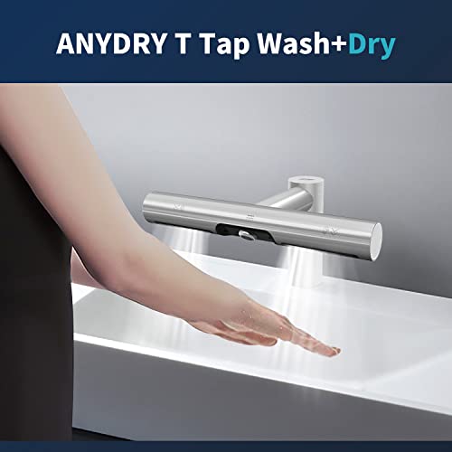 anydry 7120 Wasserhahn Händetrockner Automatisches Waschen und Trocknen in Einem Wasserhahn Händetrockner Gebürstet