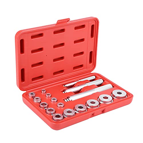 17pcs Aluminum Wheel Bearing Race Seal Bush Driver Set Garage Tool Kit Wheel Axle Bushing Installation Kit