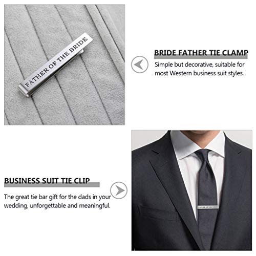 Amosfun Prendedores de Gravatas para Homens Amarrar Bar Carta Personalizada Alfinete de Gravata Do P