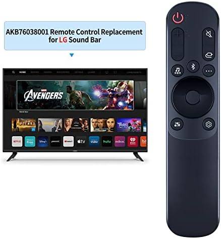 AKB76038001 Replacement Remote Control for LG Soundbar, Compatible with LG Sound Bar SP7Y SP8YA SP9YA SP60Y S80QY S90QY S65Q S75QR S95QR SP70 S95TR S60T - Thumbnail 3