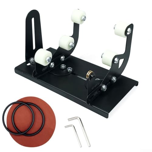 Yuanpgky Cortador de botellas de vidrio para vino y botellas de vidrio redondas/cuadradas, longitud y diámetro de corte ajustables, herramienta de artesanía de metal con agarre seguro, kit de corte de