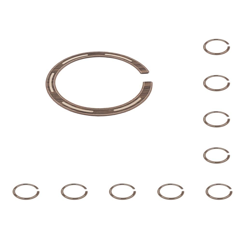 Gitarrensaiten, Rosette, verschleißfest, Palisander, eingelegt, DIY-Zubehör, professioneller Aufkleber, Schalllochrosette, Musikinstrument, 10 Stück