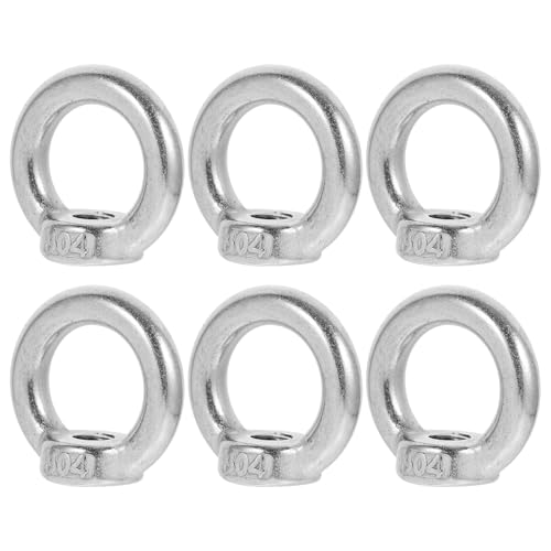 JOYOFREELY �X�e�����X���^�C�_�E�������O�i�b�g �V���o�[�F ���ϋv�C�m���ɓK���������O�`�� �t�@�X�i�[�t���֗��Ȏg�p�� �������@�ׂȃf�U�C���̃��t�e�B���O�A�C�i�b�g 6�Z�b�g