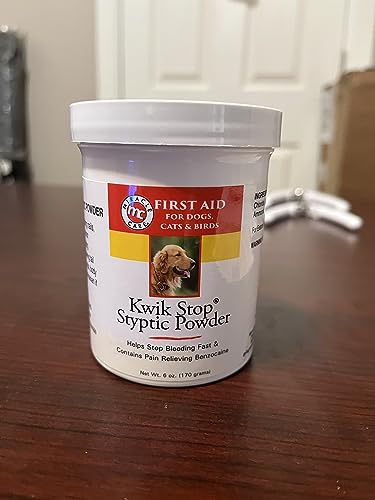 Kwik Stop Styptic Powder Dog Cat  Bird Nail Care kwik Stop Powder  6 Oz  Cucciolini Doodles Kwik stop styptic powder dog cat  bird nail care kwik stop powder  6 oz   cucciolini doodles