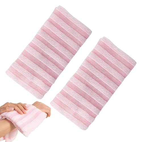 Toalla exfoliante larga, toalla de exfoliación de la piel, arandela de espalda de belleza, paño exfoliante duradero, toalla de exfoliación de espalda, paño de belleza , toalla exfoliante eficaz,