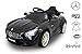 RIRICAR Coches electricos niños Mercedes-Benz GTR, Negro, Licencia Original, Batería accionada, Puertas de la Abertura, Asiento de Cuero, Motor 2X, Batería de 12 V, 2.4 GHz teledirigido