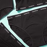 Lunette Period Panties bielizna okresowa wielokrotnego użytku, 1 sztuka, czarny, XS