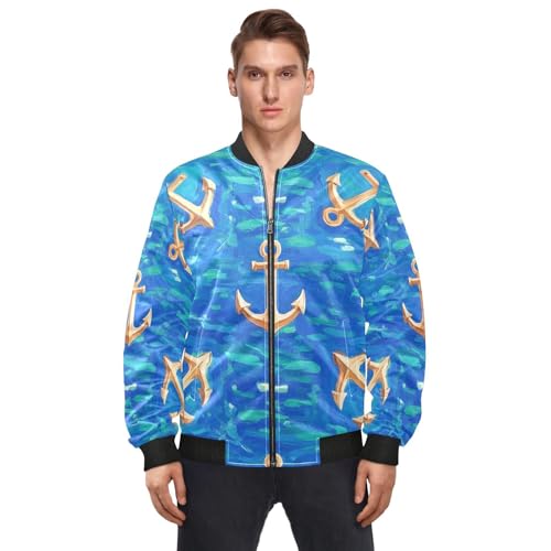 Chaqueta ligera para hombre Gold Vintage Boat Anchors miniatura 2