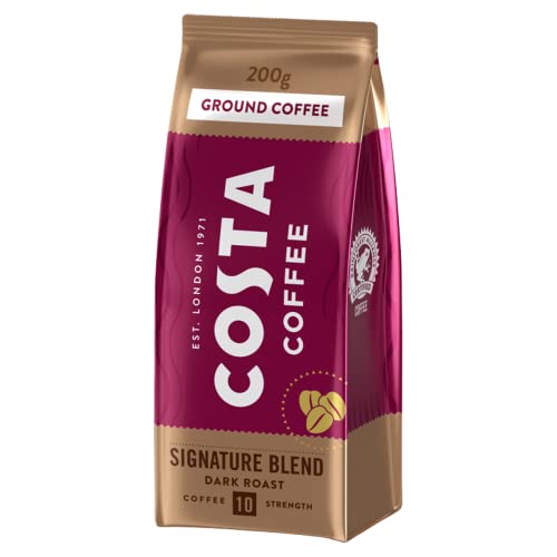Costa Signature Dark Roast Ground Coffee 200g