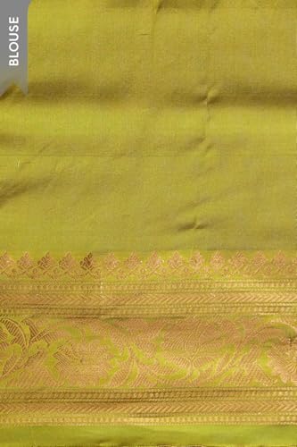 Taneira green banarasi silk saree – image 7