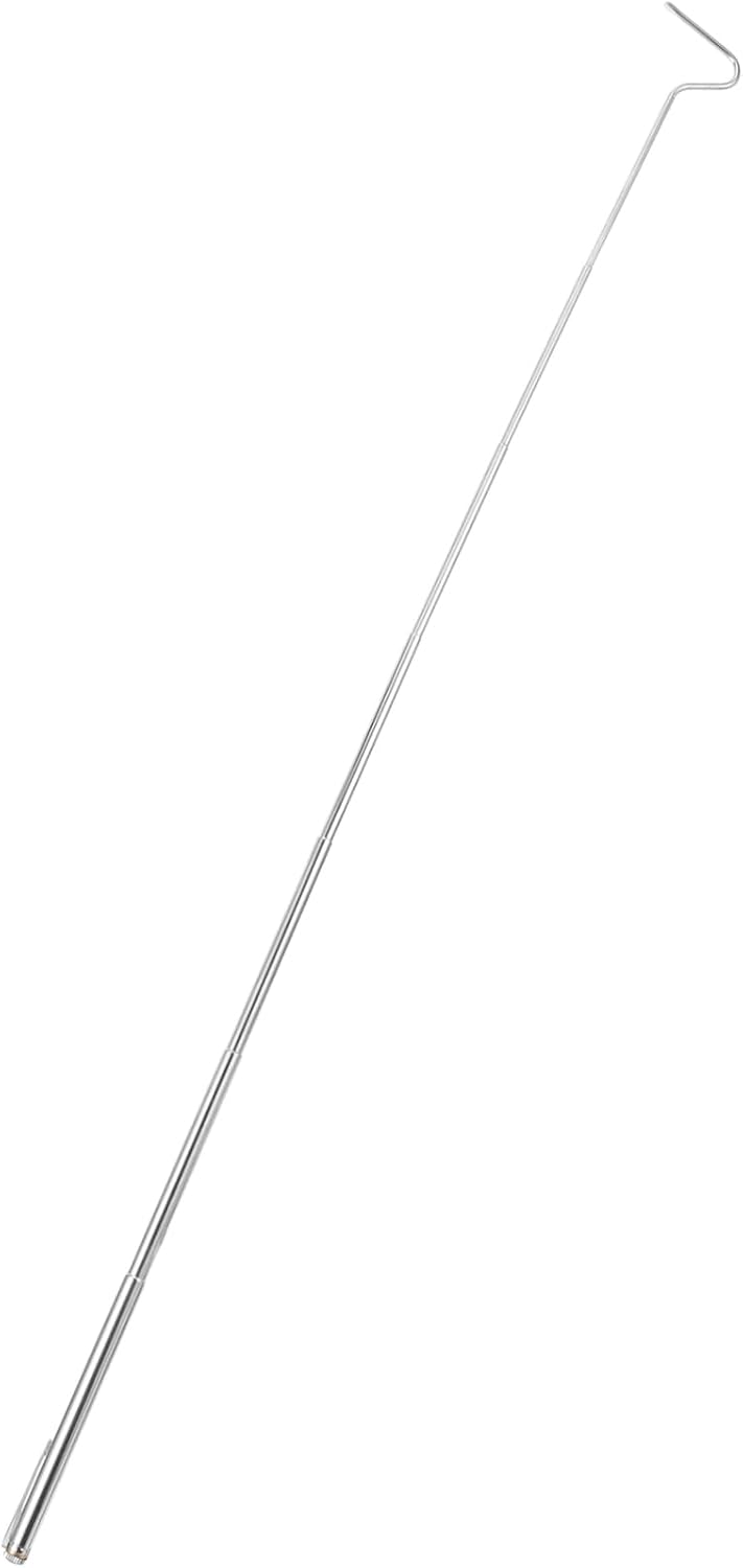 Retractable Snake Hook Reusable Tool for Reptile Handling and Wild Catching Lightweight and Portable Design for Snake Feeding and Care
