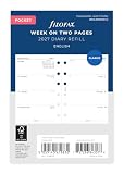 Filofax Pocket Week on two pages English 2027 diary 27-68221