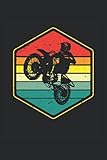 Motocross vintage: Dirt Bike Biker Retro Motocicleta Regalos Cuaderno forrado (formato A5, 15, 24 x 22, 86 cm, 120 páginas)